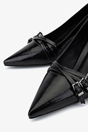 Valmenti Kadın Suni Deri Siyah Topuklu Ayakkabı 1073 0510 BN AYK SK25-26 SIYAH DR