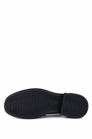 Tamer Tanca Kadın Hakiki Deri Siyah Deri Loafer Ayakkabı 1061 5117 BN AYK SK25-26 SIYAH DR