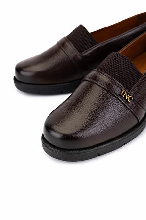 Tamer Tanca Kadın Hakiki Deri Kahverengi Casual Ayakkabı 1095 SZ504 BN AYK SK25-26 KAHVE FLTR