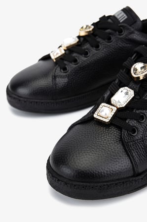 Valmenti Kadın Hakiki Deri Siyah Floter Sneakers & Spor Ayakkabı 1116 31-1 BN AYK SK25-26 SIYAH FLTR