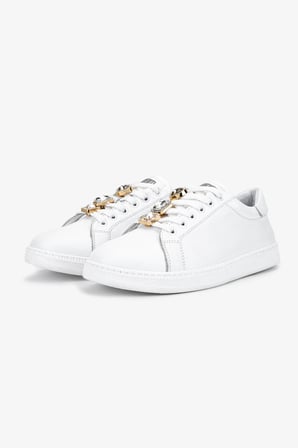 Valmenti Kadın Hakiki Deri Kırık Beyaz Sneakers & Spor Ayakkabı 1116 31-1 BN AYK SK25-26 OFF WHITE FLTR