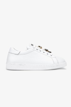 Valmenti Kadın Hakiki Deri Kırık Beyaz Sneakers & Spor Ayakkabı 1116 31-1 BN AYK SK25-26 OFF WHITE FLTR