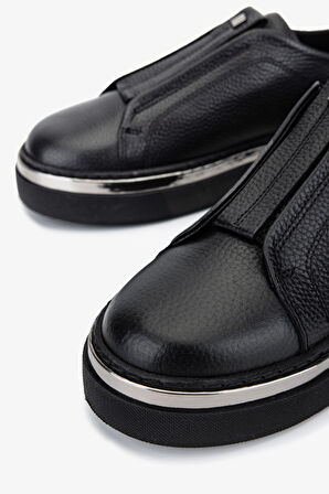 Valmenti Kadın Hakiki Deri Siyah Floter Sneakers & Spor Ayakkabı 1116 410 BN AYK SK25-26 SIYAH FLTR