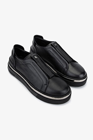 Valmenti Kadın Hakiki Deri Siyah Floter Sneakers & Spor Ayakkabı 1116 410 BN AYK SK25-26 SIYAH FLTR