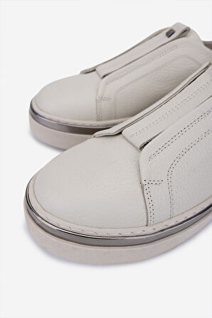 Valmenti Kadın Hakiki Deri Kırık Beyaz Sneakers & Spor Ayakkabı 1116 410 BN AYK SK25-26 OFF WHITE FLTR