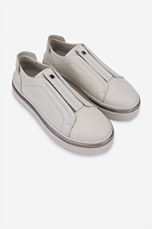 Valmenti Kadın Hakiki Deri Kırık Beyaz Sneakers & Spor Ayakkabı 1116 410 BN AYK SK25-26 OFF WHITE FLTR