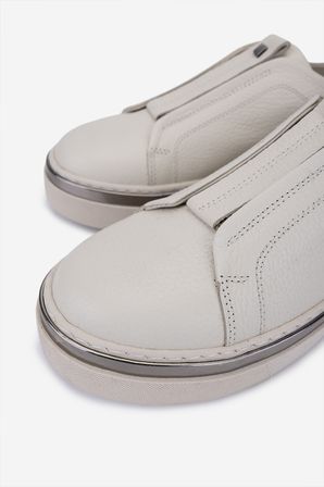 Valmenti Kadın Hakiki Deri Kırık Beyaz Sneakers & Spor Ayakkabı 1116 410 BN AYK SK25-26 OFF WHITE FLTR