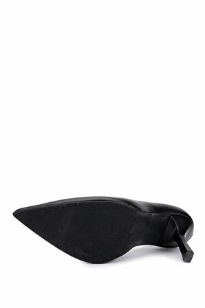 Tamer Tanca Kadın Hakiki Deri Siyah Deri Topuklu Ayakkabı 1160 26979 BN AYK SK25-26 SIYAH DR