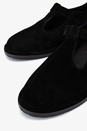 Valmenti Kadın Hakiki Deri Siyah Süet Casual Ayakkabı 766 40202 BN AYK SK25-26 SIYAH SUET