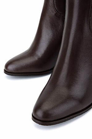 Tamer Tanca Kadın Hakiki Deri Kahverengi Klasik Çizme 33 10951 BN CZM SK22/23 KAHVE NAPPA