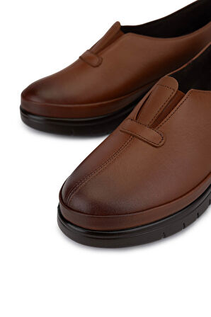 Tamer Tanca Kadın Hakiki Deri Taba Deri Comfort Ayakkabı 824 1061 BN AYK SK25-26 TABA DR