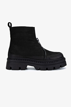 Valmenti Kadın Hakiki Deri Siyah Nubuk Casual Bot 625 111 BN BOT SK25-26 SIYAH NBK