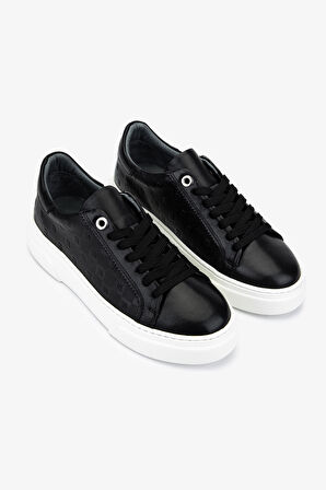 Valmenti Kadın Hakiki Deri Siyah Sneakers & Spor Ayakkabı 04 VAL-502 BN AYK SK25-26 SIYAH NAPPA