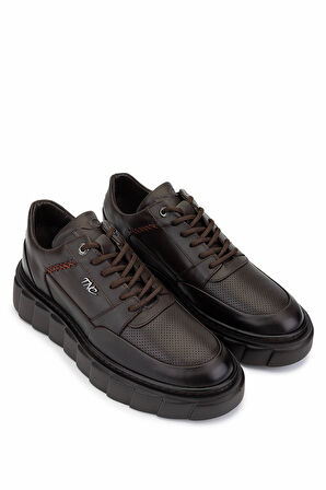 Tamer Tanca Erkek Hakiki Deri Kahverengi Sneakers & Spor Ayakkabı 352 23023 ERK AYK SK25-26 KAHVE DR