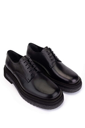 Tamer Tanca Erkek Hakiki Deri Siyah Klasik Ayakkabı 771 65442 ERK AYK SK25-26 SIYAH SPR