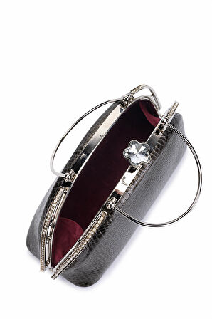 Tamer Tanca Kadın Suni Deri Antrasit Abiye Çanta 1083 031 BN CNT SK25-26 ANTRASIT FSLY