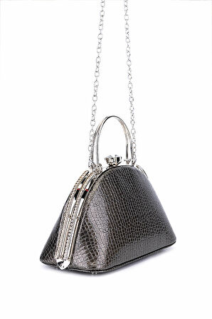 Tamer Tanca Kadın Suni Deri Antrasit Abiye Çanta 1083 031 BN CNT SK25-26 ANTRASIT FSLY