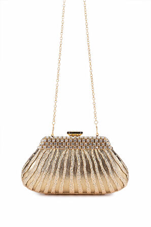 Tamer Tanca Kadın Vegan Sarı Abiye Çanta 1083 035 BN CNT SK25-26 ALTIN