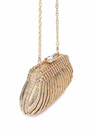 Tamer Tanca Kadın Vegan Sarı Abiye Çanta 1083 035 BN CNT SK25-26 ALTIN