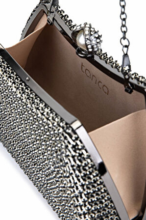 Tamer Tanca Kadın Vegan Siyah Abiye Çanta 1083 037 BN CNT SK25-26 SIYAH