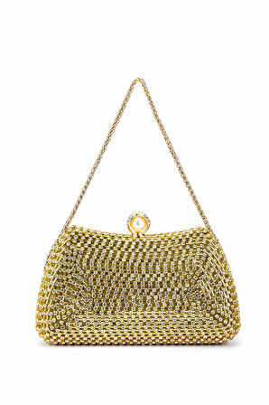 Tamer Tanca Kadın Vegan Sarı Abiye Çanta 1083 037 BN CNT SK25-26 ALTIN