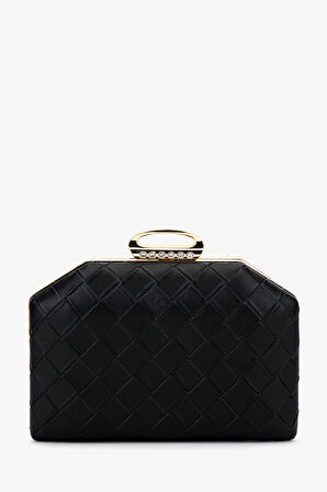 Valmenti Kadın Vegan Siyah Abiye Çanta 1083 025 BN CNT SK25-26 SIYAH ORGU