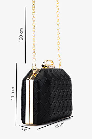 Valmenti Kadın Vegan Siyah Abiye Çanta 1083 025 BN CNT SK25-26 SIYAH ORGU