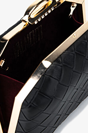 Valmenti Kadın Vegan Siyah Abiye Çanta 1083 025 BN CNT SK25-26 SIYAH ORGU