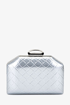 Valmenti Kadın Vegan Gümüş Abiye Çanta 1083 025 BN CNT SK25-26 GUMUS ORGU