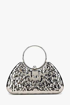 Valmenti Kadın Vegan Gri Abiye Çanta 1083 026 BN CNT SK25-26 GUMUS