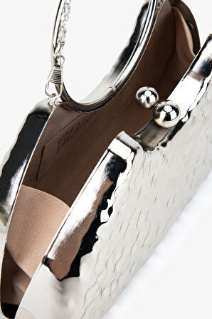 Valmenti Kadın Vegan Gri Abiye Çanta 1083 026 BN CNT SK25-26 GUMUS