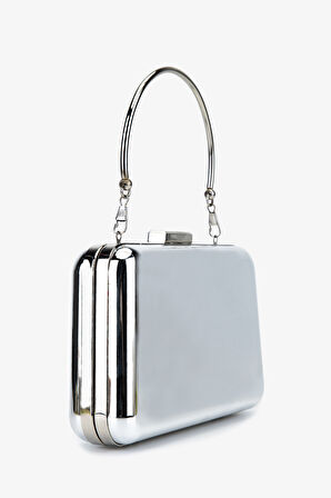 Valmenti Kadın Vegan Gri Abiye Çanta 1083 027 BN CNT SK25-26 GUMUS