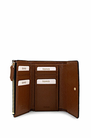 Tamer Tanca Kadın Hakiki Deri Siyah Cüzdan 1155 107 BN CZDN SK25-26 SIYAH FLTR BSK