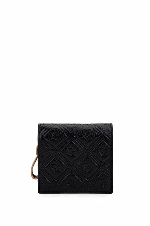 Tamer Tanca Kadın Hakiki Deri Siyah Cüzdan 1155 110 BN CZDN SK25-26 SIYAH FLTR BSK