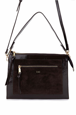 Tamer Tanca Kadın Suni Deri Kahverengi Kol Çantası 1003 2030 BN CNT SK25-26 KAHVE/KAHVE SUET