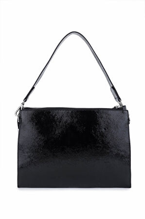 Tamer Tanca Kadın Suni Deri Siyah Kol Çantası 1003 2030 BN CNT SK25-26 SIYAH/SIYAH SUET