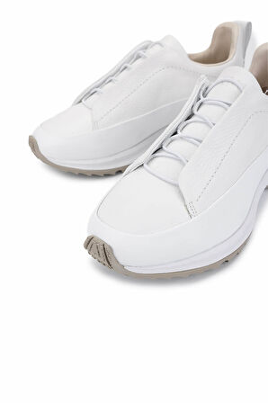 Tamer Tanca Erkek Hakiki Deri Beyaz Sneakers & Spor Ayakkabı 1092 2222-2 ERK AYK Y25 BEYAZ DR/BEYAZ FLTR