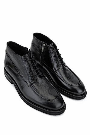 Tamer Tanca Erkek Hakiki Deri Siyah Klasik Bot 537 3731 ERK BOT SK25-26 SIYAH DR/SIYAH FLTR