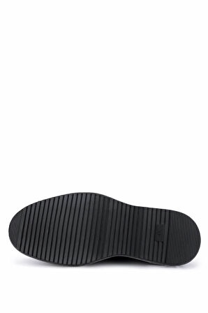 Tamer Tanca Erkek Hakiki Deri Siyah Casual Ayakkabı 537 3810 ERK AYK SK25-26 SIYAH SHRNK