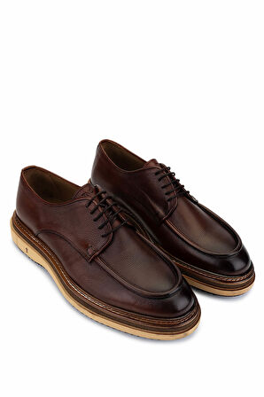 Tamer Tanca Erkek Hakiki Deri Taba Casual Ayakkabı 537 3810 ERK AYK SK25-26 TABA SHRNKL