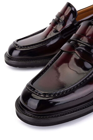 Tamer Tanca Erkek Hakiki Deri Bordo Klasik Ayakkabı 1016 289A ERK AYK SK25-26 BORDO ACMA