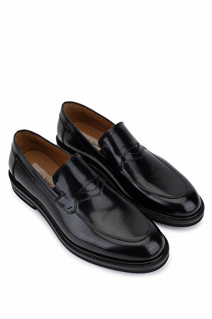 Tamer Tanca Erkek Hakiki Deri Siyah Açma Klasik Ayakkabı 1016 305 ERK AYK SK25-26 SIYAH ACMA