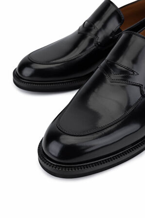 Tamer Tanca Erkek Hakiki Deri Siyah Açma Klasik Ayakkabı 1016 305 ERK AYK SK25-26 SIYAH ACMA