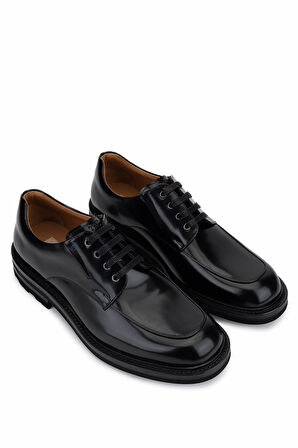 Tamer Tanca Erkek Hakiki Deri Siyah Açma Klasik Ayakkabı 1016 291 ERK AYK SK25-26 SIYAH ACMA