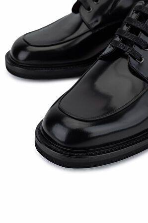 Tamer Tanca Erkek Hakiki Deri Siyah Açma Klasik Ayakkabı 1016 291 ERK AYK SK25-26 SIYAH ACMA