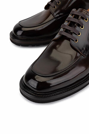 Tamer Tanca Erkek Hakiki Deri Kahverengi Klasik Ayakkabı 1016 291 ERK AYK SK25-26 KAHVE ACMA