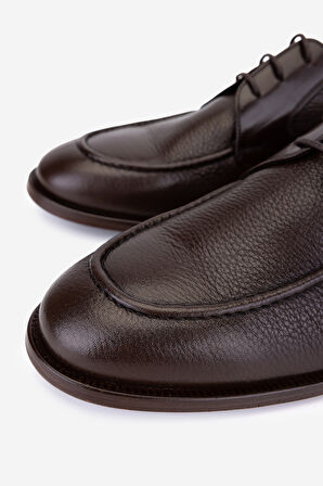 Valmenti Erkek Hakiki Deri Kahverengi Klasik Ayakkabı 183 44462 ERK AYK SK25-26 KAHVE FLTR