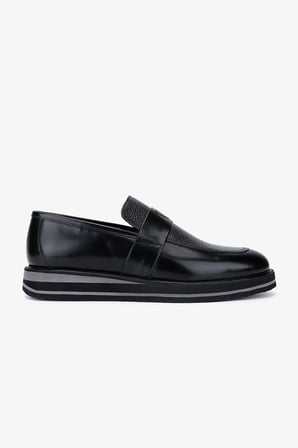 Valmenti Erkek Hakiki Deri Siyah Floter Loafer Ayakkabı 183 20089 ERK AYK SK25-26 SIYAH ACMA/SYH FLTR