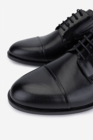 Valmenti Erkek Hakiki Deri Siyah Klasik Ayakkabı 183 41660 ERK AYK SK25-26 SIYAH DR/SYH