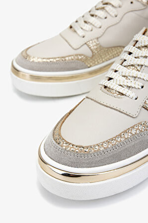 Valmenti Kadın Hakiki Deri Bej Sneakers & Spor Ayakkabı 258 3560 BN AYK SK25-26 BEJ